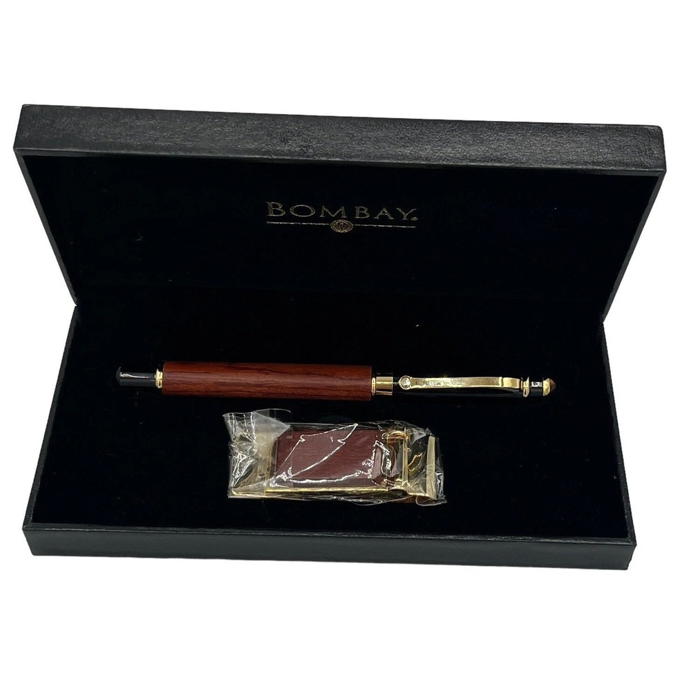 Bombay Pen With Matching Money Clip‎ In Box Gift Set